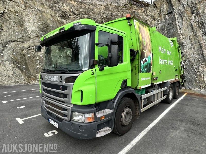 2016 Scania P320 Komprimatorbil - 2 kammer Inkl. biokammer/MTM påbygg - Benne à ordures ménagères: photos 1 2016 Scania P320 Komprimatorbil - 2 kammer Inkl. biokammer/MTM påbygg - Benne à ordures ménagères: photos 1