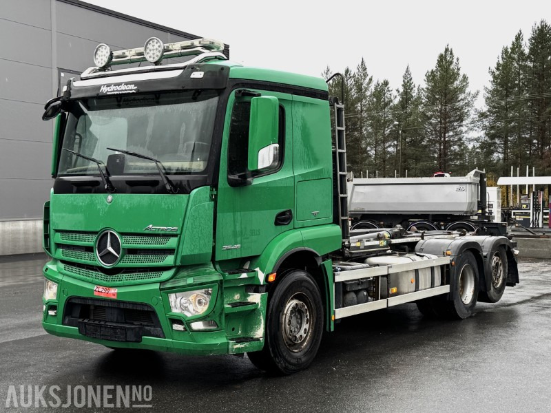 2017 MERCEDES-BENZ ACTROS 2546 6X2 KROKBIL JOAB EURO6 RETARDER VBG KAMERA LUFTFJÆRING - Camion ampliroll: photos 1 2017 MERCEDES-BENZ ACTROS 2546 6X2 KROKBIL JOAB EURO6 RETARDER VBG KAMERA LUFTFJÆRING - Camion ampliroll: photos 1