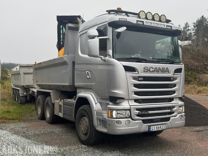 2017 Scania R730 tippbil med Maur trippelkjerre / EURO 6 / 6X4 - Camion benne: photos 5 2017 Scania R730 tippbil med Maur trippelkjerre / EURO 6 / 6X4 - Camion benne: photos 5