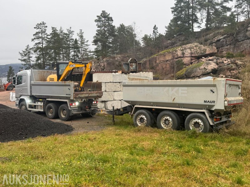 2017 Scania R730 tippbil med Maur trippelkjerre / EURO 6 / 6X4 - Camion benne: photos 2 2017 Scania R730 tippbil med Maur trippelkjerre / EURO 6 / 6X4 - Camion benne: photos 2