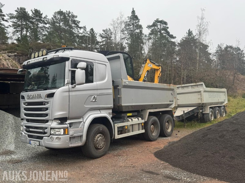 2017 Scania R730 tippbil med Maur trippelkjerre / EURO 6 / 6X4 - Camion benne: photos 1 2017 Scania R730 tippbil med Maur trippelkjerre / EURO 6 / 6X4 - Camion benne: photos 1