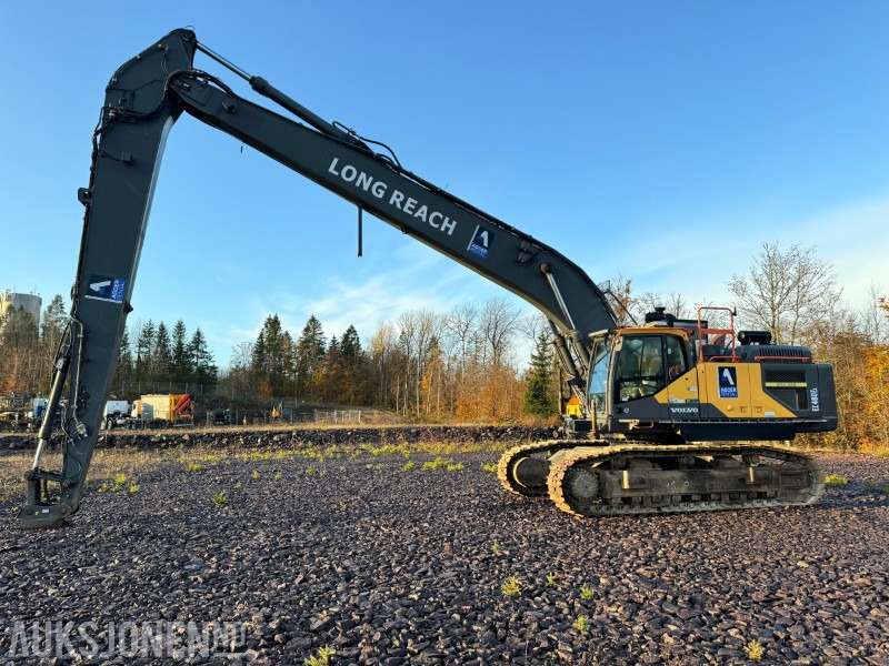 Pelle 2017 Volvo EC480 ELR long reach 19 meter med AMV bortårn, GPS, Radiostyring: photos 7