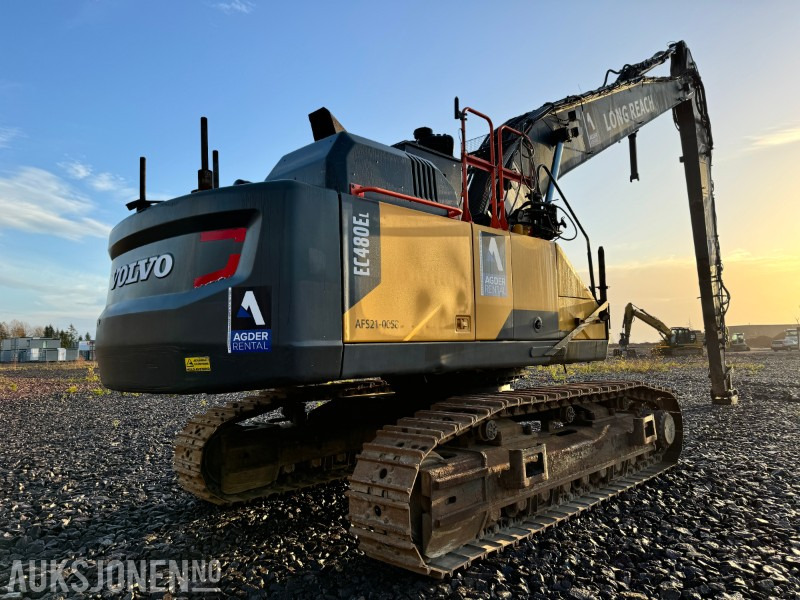 Pelle 2017 Volvo EC480 ELR long reach 19 meter med AMV bortårn, GPS, Radiostyring: photos 10