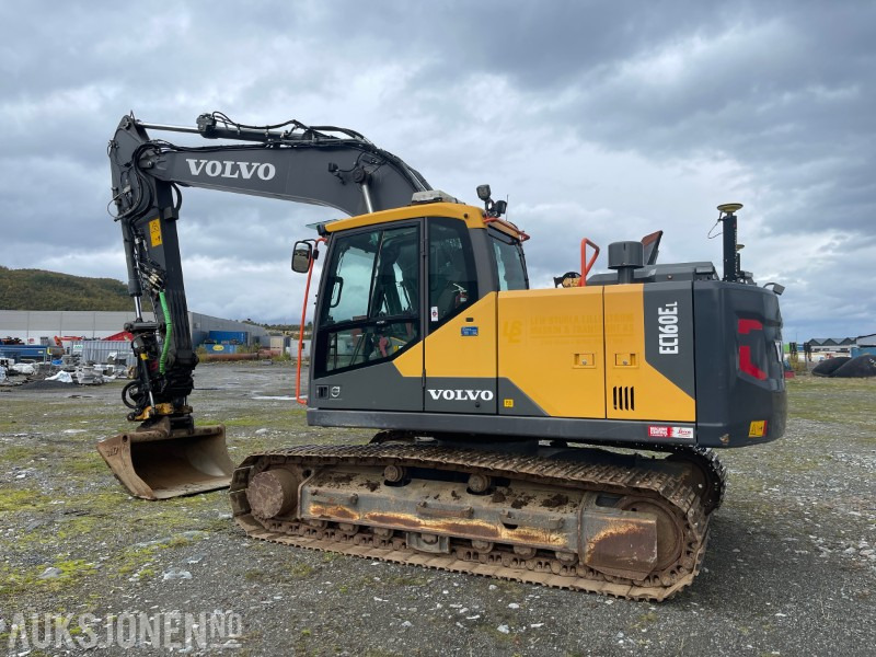 2018 Volvo EC 160 EL Gravemaskin med Engcon tiltrotator, Leica GPS, Sentralsmøring, Hk S60, 5327 timer - Pelle: photos 3 2018 Volvo EC 160 EL Gravemaskin med Engcon tiltrotator, Leica GPS, Sentralsmøring, Hk S60, 5327 timer - Pelle: photos 3