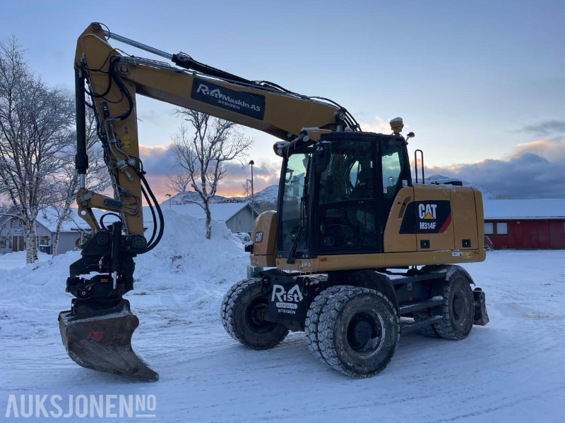 2019 Cat M314F Hjulgraver, 4840 timer, Tiltrotator, S60, maskinstyring, sertifisert til Juli 2026 - Pelle: photos 1 2019 Cat M314F Hjulgraver, 4840 timer, Tiltrotator, S60, maskinstyring, sertifisert til Juli 2026 - Pelle: photos 1