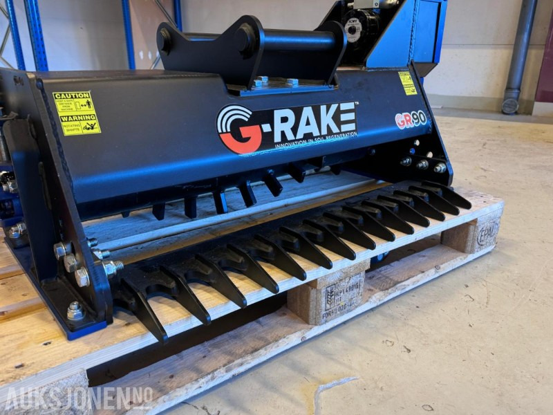 2024 G-Rake - GR90 - Hydraulisk jordfres / rake til gravemaskin - S40 feste - Accessoire pour Engins de chantier: photos 5 2024 G-Rake - GR90 - Hydraulisk jordfres / rake til gravemaskin - S40 feste - Accessoire pour Engins de chantier: photos 5