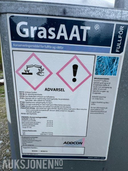 2019 ADDCON GrasAAT - Konserveringsmiddel for fullfôr og våtfôr - Machine agricole: photos 2 2019 ADDCON GrasAAT - Konserveringsmiddel for fullfôr og våtfôr - Machine agricole: photos 2