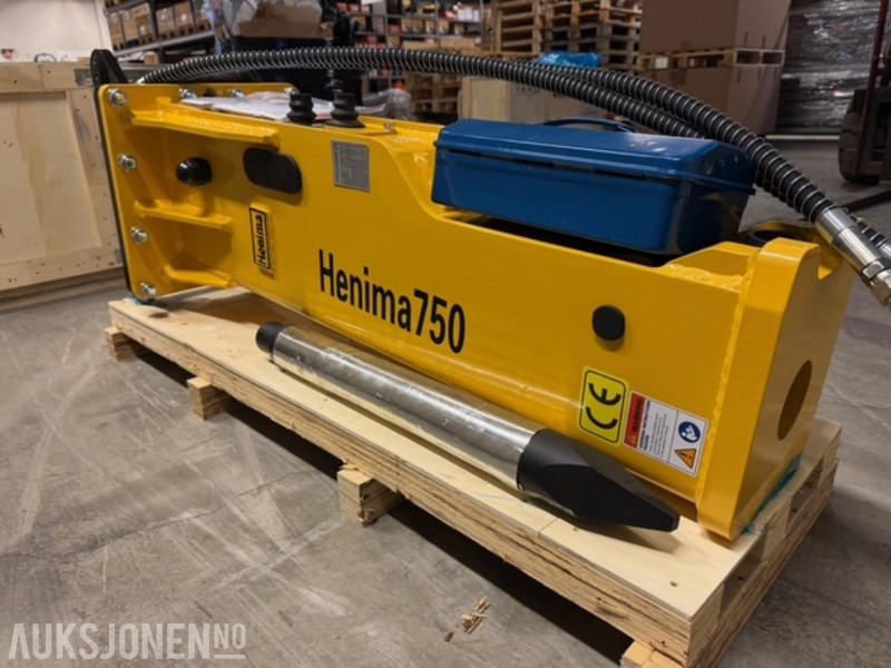 NY HENIMA PIGGHAMMER TIL 6-9 TONNS GRAVEMASKIN S50 M/GARANTI - Marteau hydraulique: photos 5 NY HENIMA PIGGHAMMER TIL 6-9 TONNS GRAVEMASKIN S50 M/GARANTI - Marteau hydraulique: photos 5