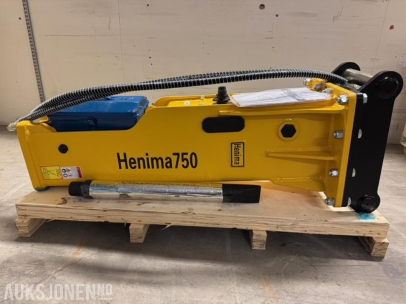 NY HENIMA PIGGHAMMER TIL 6-9 TONNS GRAVEMASKIN S50 M/GARANTI - Marteau hydraulique: photos 1 NY HENIMA PIGGHAMMER TIL 6-9 TONNS GRAVEMASKIN S50 M/GARANTI - Marteau hydraulique: photos 1