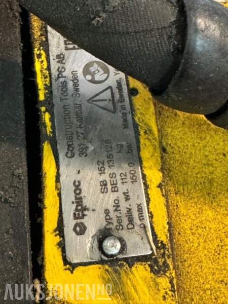 Pigghammer til minigraver 2-4t / 2021 Atlas Copco SB 152 / Feste S40 - Marteau hydraulique: photos 3 Pigghammer til minigraver 2-4t / 2021 Atlas Copco SB 152 / Feste S40 - Marteau hydraulique: photos 3