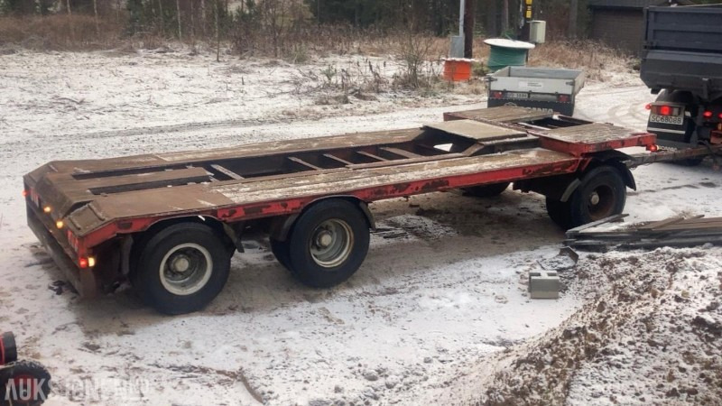 1981 Trailer-Bygg Tøm-26 maskintralle - Remorque: photos 2 1981 Trailer-Bygg Tøm-26 maskintralle - Remorque: photos 2