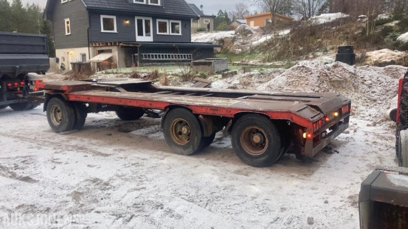 1981 Trailer-Bygg Tøm-26 maskintralle - Remorque: photos 1 1981 Trailer-Bygg Tøm-26 maskintralle - Remorque: photos 1