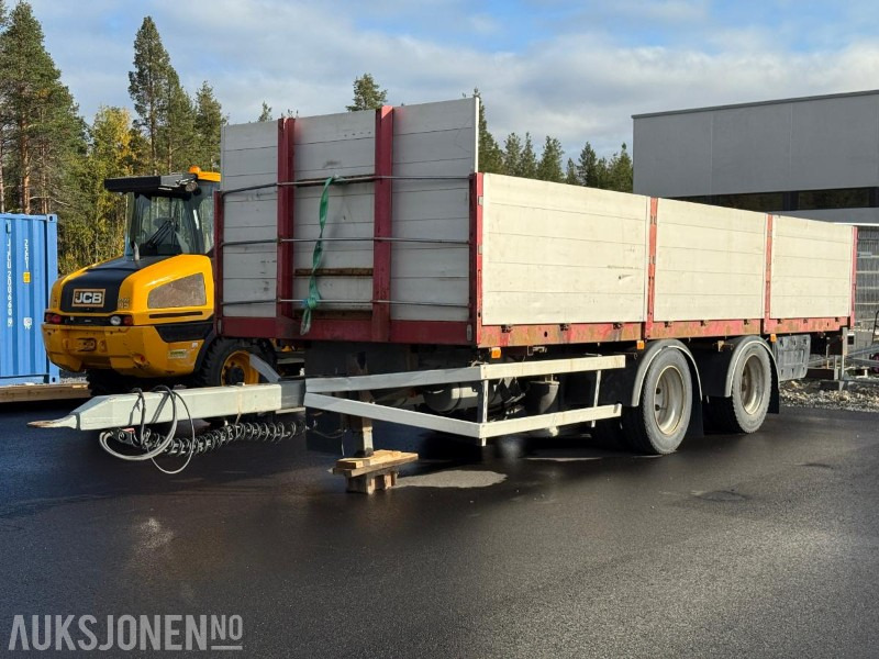 1997 Damm 2DBC20 - Egenvekt 3950kg - 2-akslet - Lastebilhenger - Nedleggbare karmer - Remorque: photos 1 1997 Damm 2DBC20 - Egenvekt 3950kg - 2-akslet - Lastebilhenger - Nedleggbare karmer - Remorque: photos 1