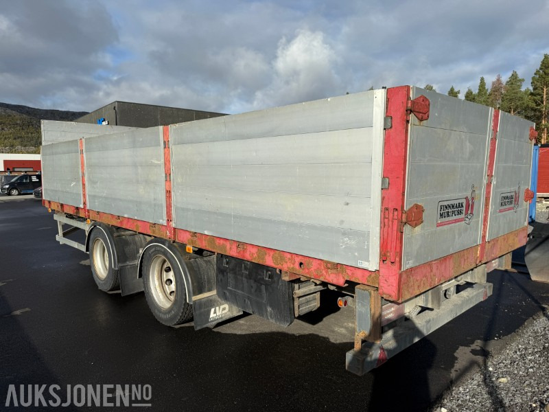 1997 Damm 2DBC20 - Egenvekt 3950kg - 2-akslet - Lastebilhenger - Nedleggbare karmer - Remorque: photos 5 1997 Damm 2DBC20 - Egenvekt 3950kg - 2-akslet - Lastebilhenger - Nedleggbare karmer - Remorque: photos 5