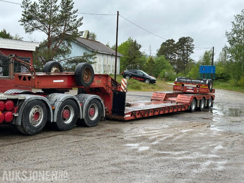 2009 Trail King TK154HED lavboy-henger - 4akslet maskinhenger med vse styring - Remorque: photos 1 2009 Trail King TK154HED lavboy-henger - 4akslet maskinhenger med vse styring - Remorque: photos 1