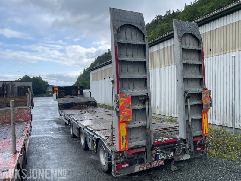 Maskinthenger til salgs – ROJO lavbygd maskintralle med hydrauliske ramper - Remorque: photos 4 Maskinthenger til salgs – ROJO lavbygd maskintralle med hydrauliske ramper - Remorque: photos 4