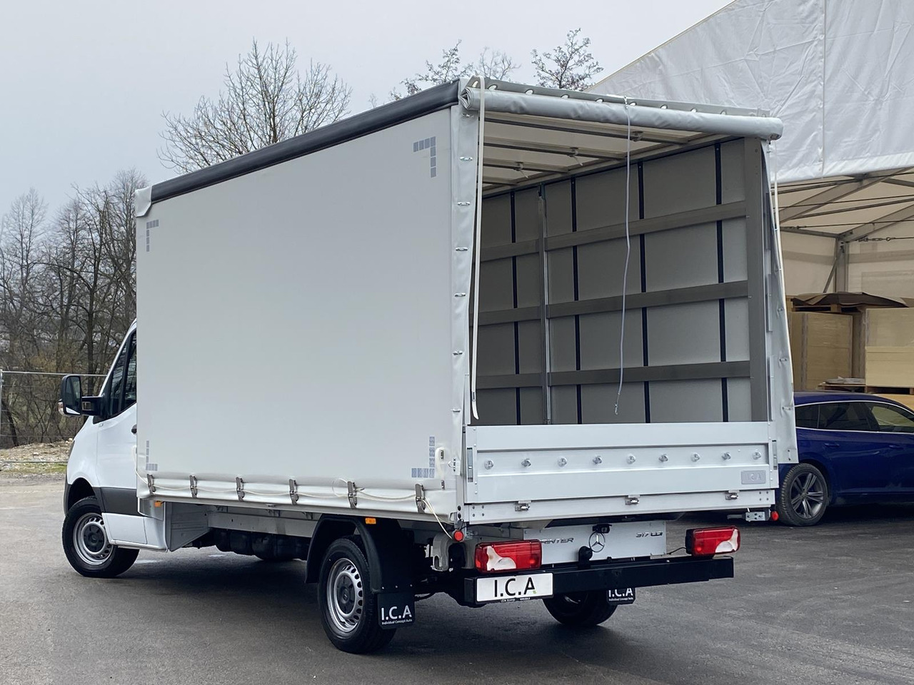 MERCEDES BENZ SPRINTER 317 CDI 170PS 1+2 PRITSCHE PLANE 4100MM - Utilitaire rideaux coulissants (PLSC): photos 4 MERCEDES BENZ SPRINTER 317 CDI 170PS 1+2 PRITSCHE PLANE 4100MM - Utilitaire rideaux coulissants (PLSC): photos 4