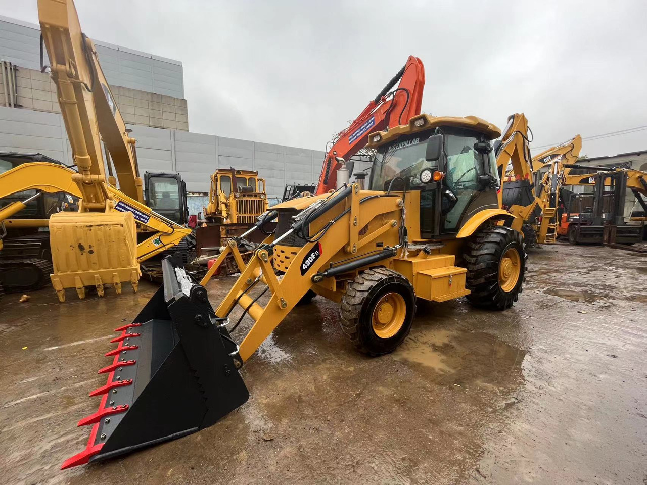 Tractopelle neuf Caterpillar 420F Backhoe CAT 420F2 New or Used JCB 3CX 4CX Read to Ship: photos 7