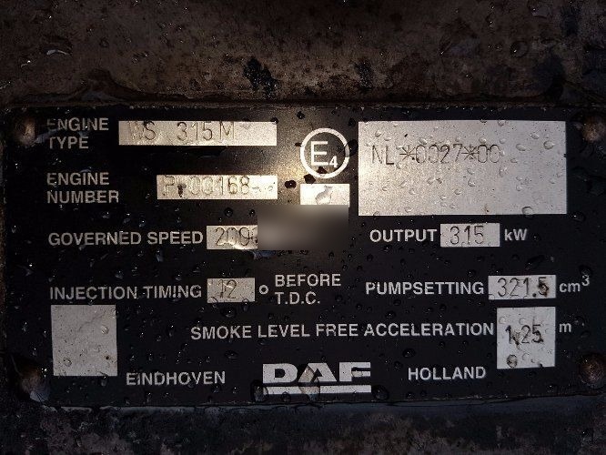 DAF ATI 1160 430 WS315M E2 DAF - Moteur pour Camion: photos 5 DAF ATI 1160 430 WS315M E2 DAF - Moteur pour Camion: photos 5