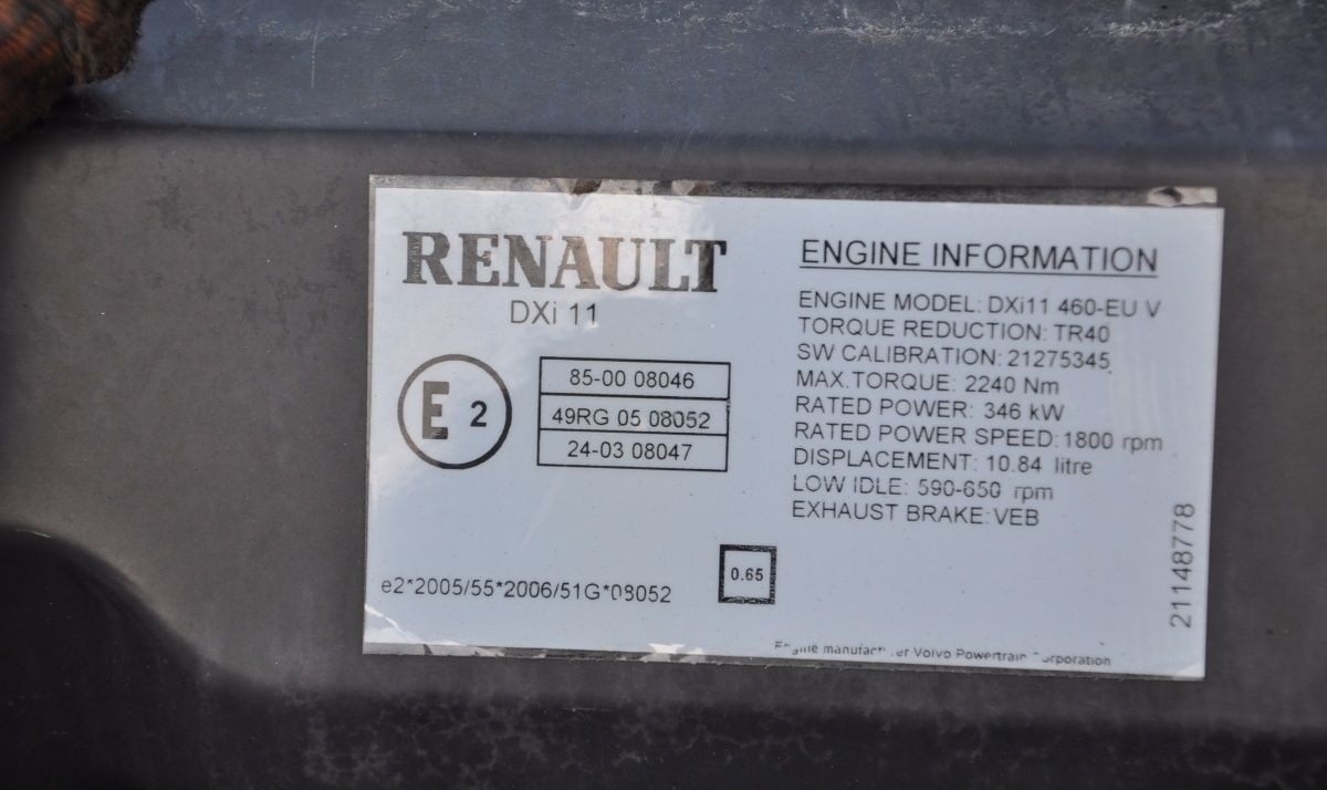 Renault DXi11 460-EU V Renault PREMIUM DXI - Moteur pour Camion: photos 4 Renault DXi11 460-EU V Renault PREMIUM DXI - Moteur pour Camion: photos 4