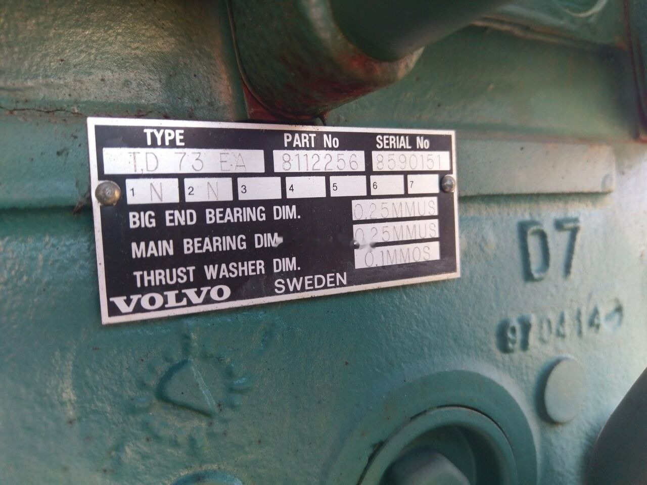 Volvo TD 73 EA Volvo FL 7 - Moteur pour Camion: photos 5 Volvo TD 73 EA Volvo FL 7 - Moteur pour Camion: photos 5