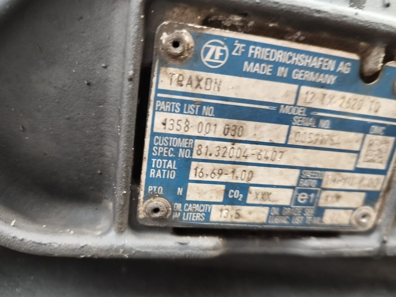 ZF Traxon 12TX2620TD MAN TGX truck - Boîte de vitesse pour Camion: photos 1 ZF Traxon 12TX2620TD MAN TGX truck - Boîte de vitesse pour Camion: photos 1