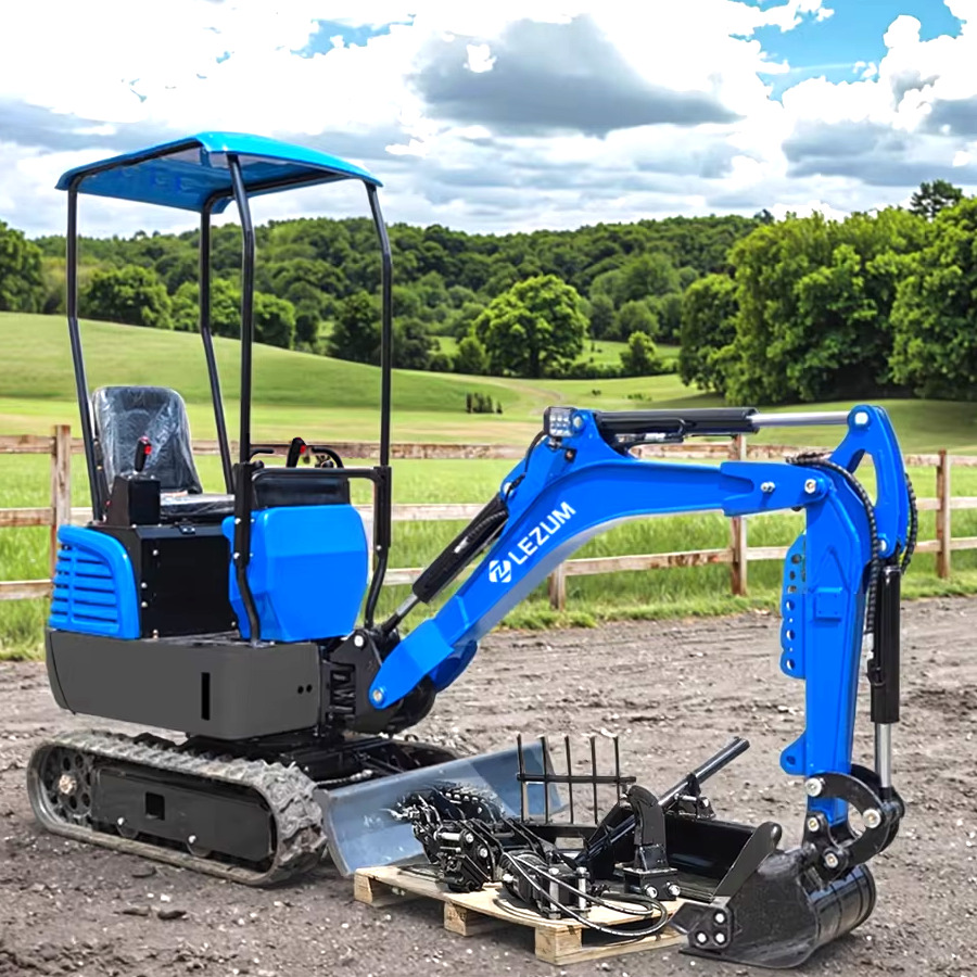 LEZUM Factory Sale Hybrid Mini Digger Excavators Home Farm Electric Remote Control Compact Pilot Digger Excavator with Free Shipping - Mini pelle: photos 1 LEZUM Factory Sale Hybrid Mini Digger Excavators Home Farm Electric Remote Control Compact Pilot Digger Excavator with Free Shipping - Mini pelle: photos 1