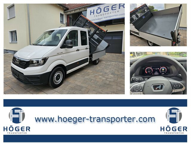 MAN TGE 3.140 Doka L3 Dreiseitenkipper Facelift - Utilitaire benne, Utilitaire double cabine: photos 1 MAN TGE 3.140 Doka L3 Dreiseitenkipper Facelift - Utilitaire benne, Utilitaire double cabine: photos 1