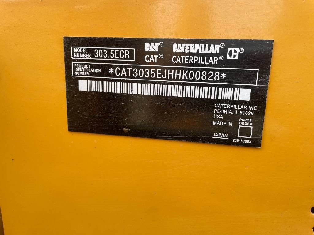 CAT 303.5 E CR - Pelle sur chenille: photos 3 CAT 303.5 E CR - Pelle sur chenille: photos 3
