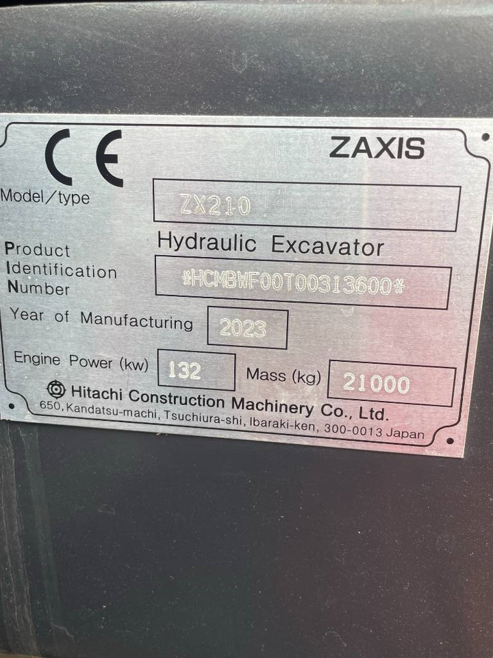 Hitachi ZX 210 - Pelle sur chenille: photos 5 Hitachi ZX 210 - Pelle sur chenille: photos 5