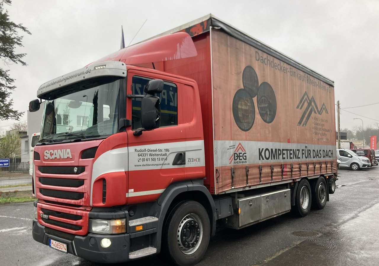 Inna Inny Scania G320 Wózek PALFINGER Firanka Plandeka plandeka Moffett - Camion à rideaux coulissants: photos 2 Inna Inny Scania G320 Wózek PALFINGER Firanka Plandeka plandeka Moffett - Camion à rideaux coulissants: photos 2