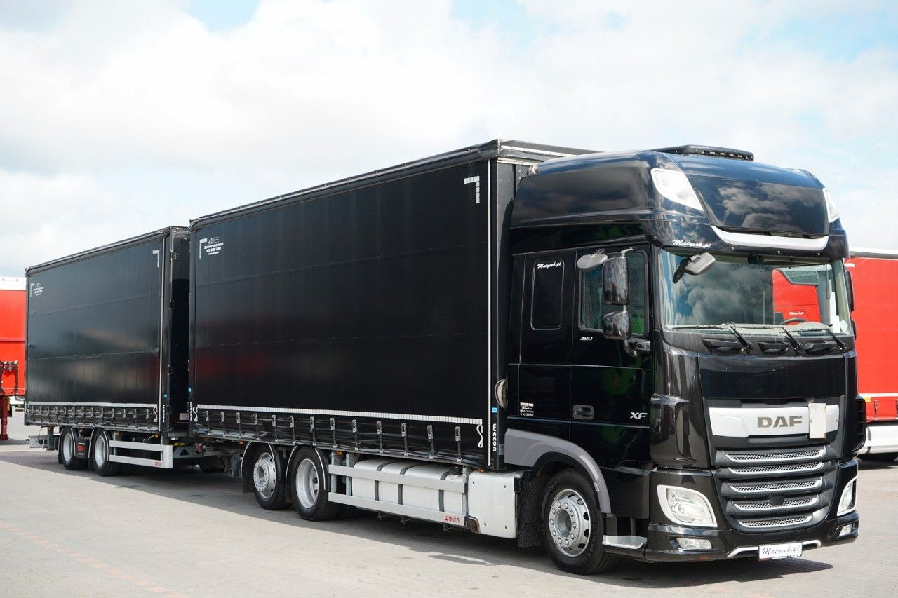 DAF XF 480 / I PARK-COOL / ZESTAW TANDEM / 120 M3 / - Camion à rideaux coulissants: photos 1 DAF XF 480 / I PARK-COOL / ZESTAW TANDEM / 120 M3 / - Camion à rideaux coulissants: photos 1