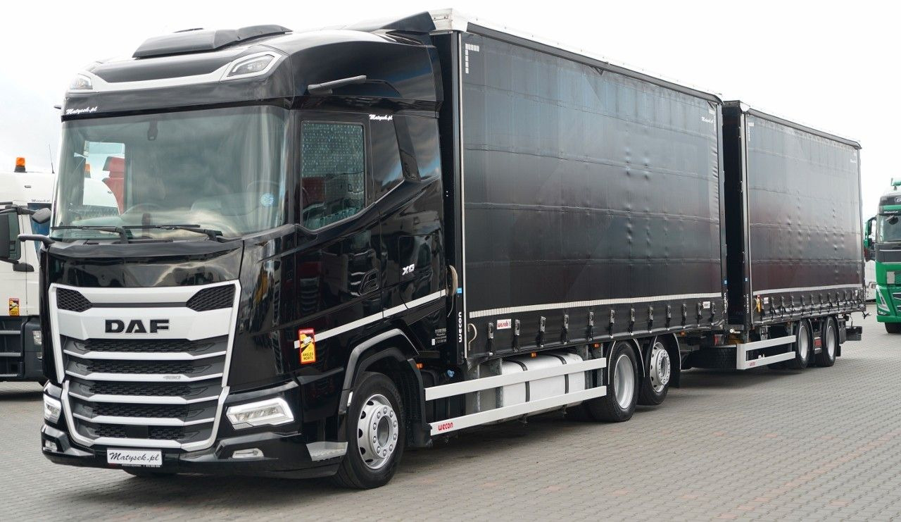 DAF XG 480 / ZESTAW TANDEM / 120 M3 / PRZEJAZDOWY / - Camion à rideaux coulissants: photos 1 DAF XG 480 / ZESTAW TANDEM / 120 M3 / PRZEJAZDOWY / - Camion à rideaux coulissants: photos 1