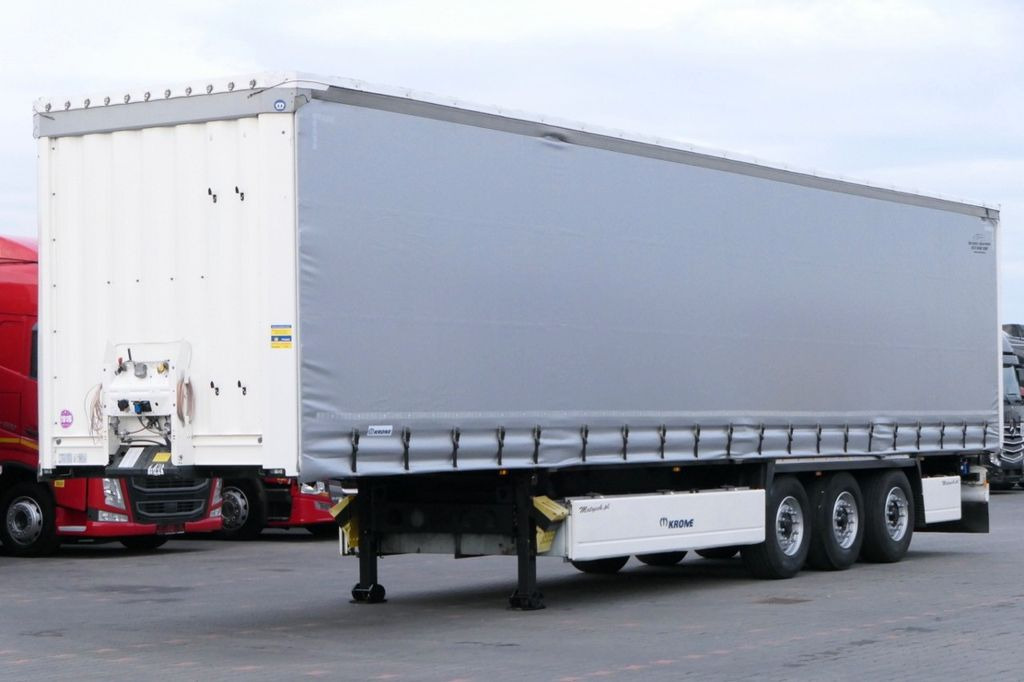 Krone CURTAINSIDER/PALLET BOX/LIFTED AXLE/2018 YEAR - Semi-remorque rideaux coulissants: photos 1 Krone CURTAINSIDER/PALLET BOX/LIFTED AXLE/2018 YEAR - Semi-remorque rideaux coulissants: photos 1