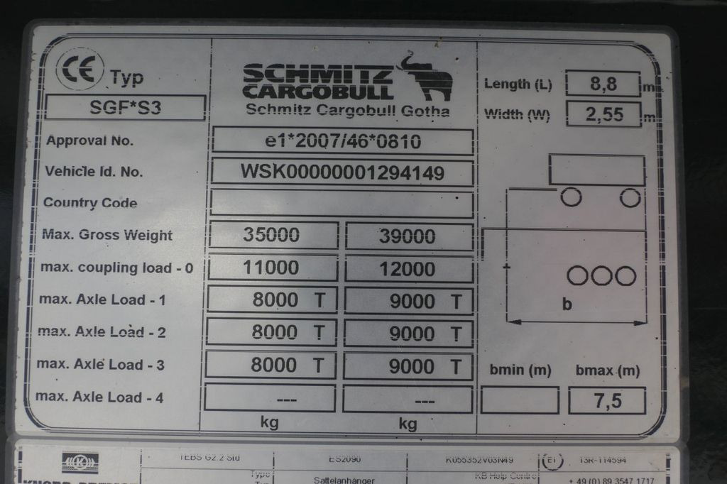 Semi-remorque rideaux coulissants Schmitz Cargobull WYWROTKA 26 m3 / 2016 ROK: photos 15