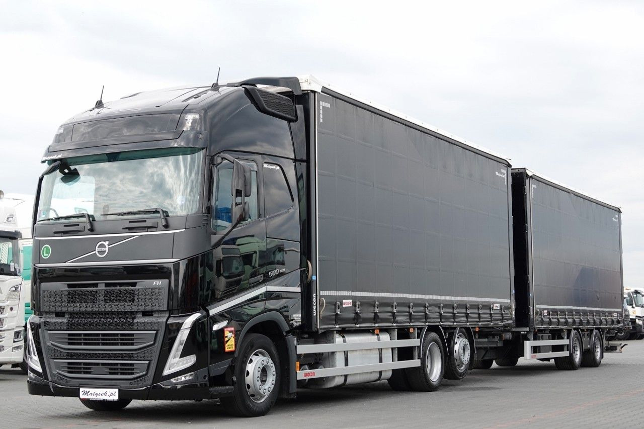 Volvo FH 500 / I-SAVE / XL / ZESTAW TANDEM PRZEJAZDOWY - Camion à rideaux coulissants: photos 2 Volvo FH 500 / I-SAVE / XL / ZESTAW TANDEM PRZEJAZDOWY - Camion à rideaux coulissants: photos 2