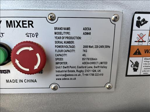 Machine agroalimentaire Adexa ADM40 Planetary mixer: photos 6