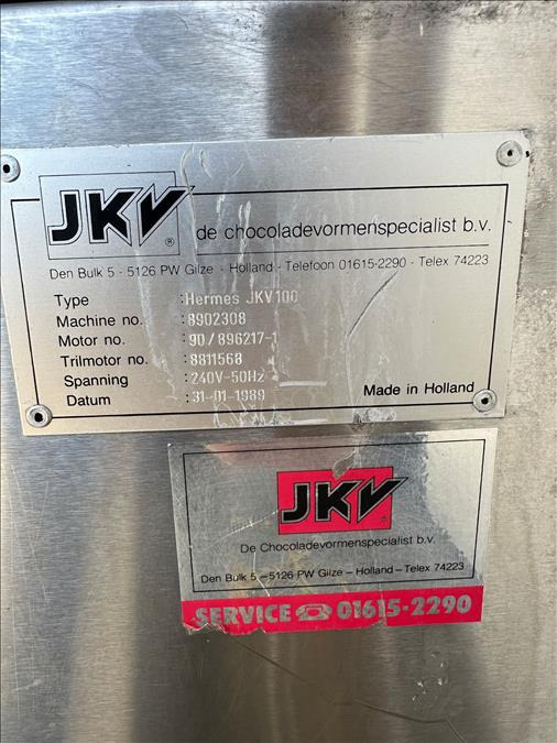 Machine agroalimentaire JKV Hermes JKV100 Chocolate tempering machine: photos 8