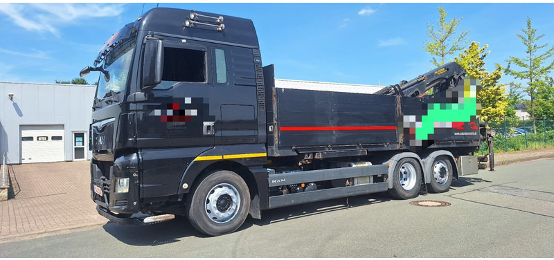 MAN TGX 26.440 6x2 LLW Pritsche mit Kran Palfinge - Camion plateau, Camion grue: photos 1 MAN TGX 26.440 6x2 LLW Pritsche mit Kran Palfinge - Camion plateau, Camion grue: photos 1