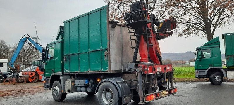 Camion benne, Camion grue Mercedes-Benz 1841K 4x2 Actros Kipper mit Kran+Greifer: photos 6