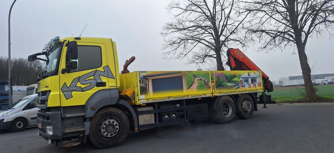 Mercedes-Benz 2636 Axor 3-Achser 6x2 mit Kran PK14002+Funk - Camion plateau, Camion grue: photos 2 Mercedes-Benz 2636 Axor 3-Achser 6x2 mit Kran PK14002+Funk - Camion plateau, Camion grue: photos 2