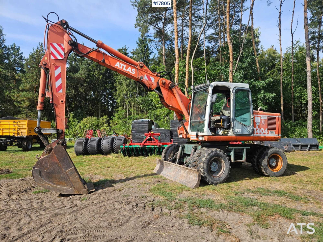 1995 Atlas 1404 - Pelle sur pneus: photos 1 1995 Atlas 1404 - Pelle sur pneus: photos 1