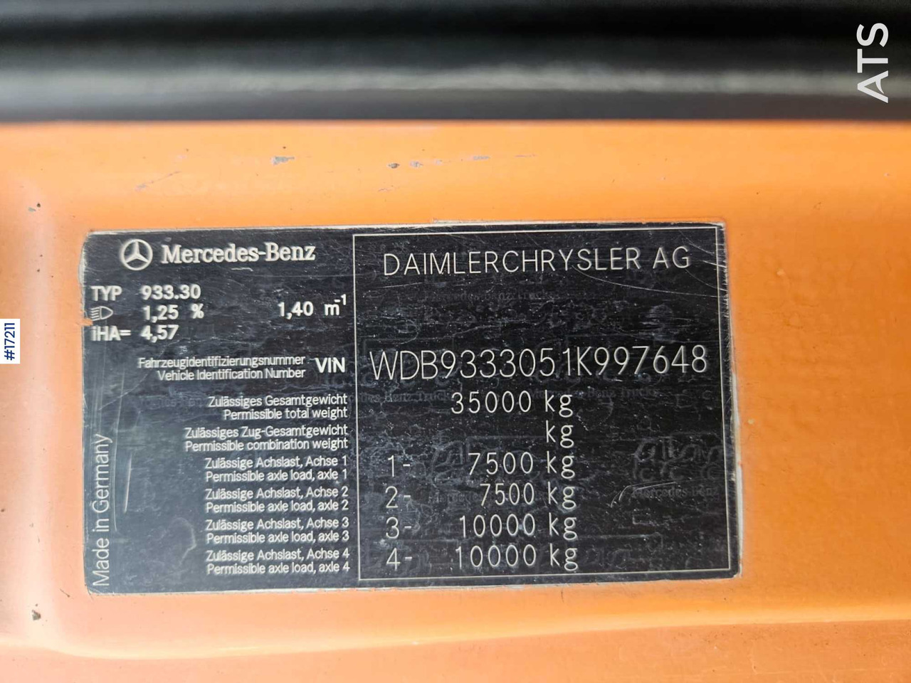 Camion pompe Concrete pump CIFA - Mercedes-Benz Actros 3244 (2005): photos 17