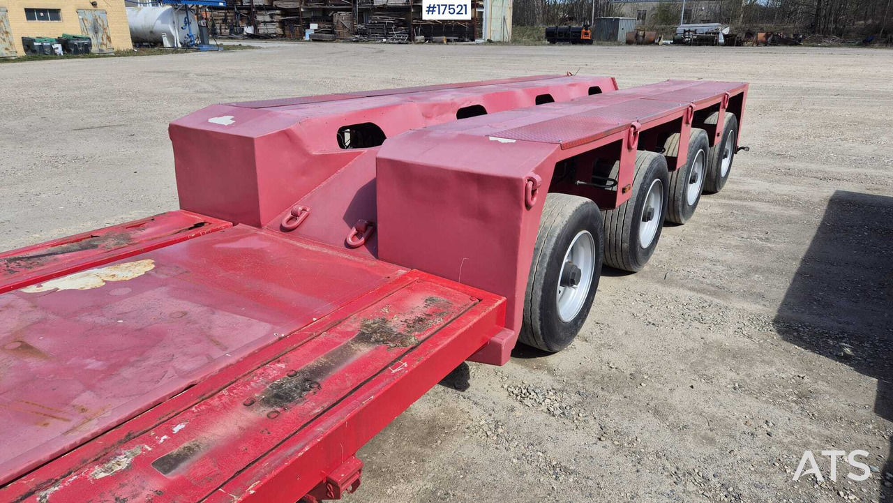Semi-remorque surbaissé Low-bed semitrailer GOLDHOFER TIEFBETT 4+1 (1995): photos 16