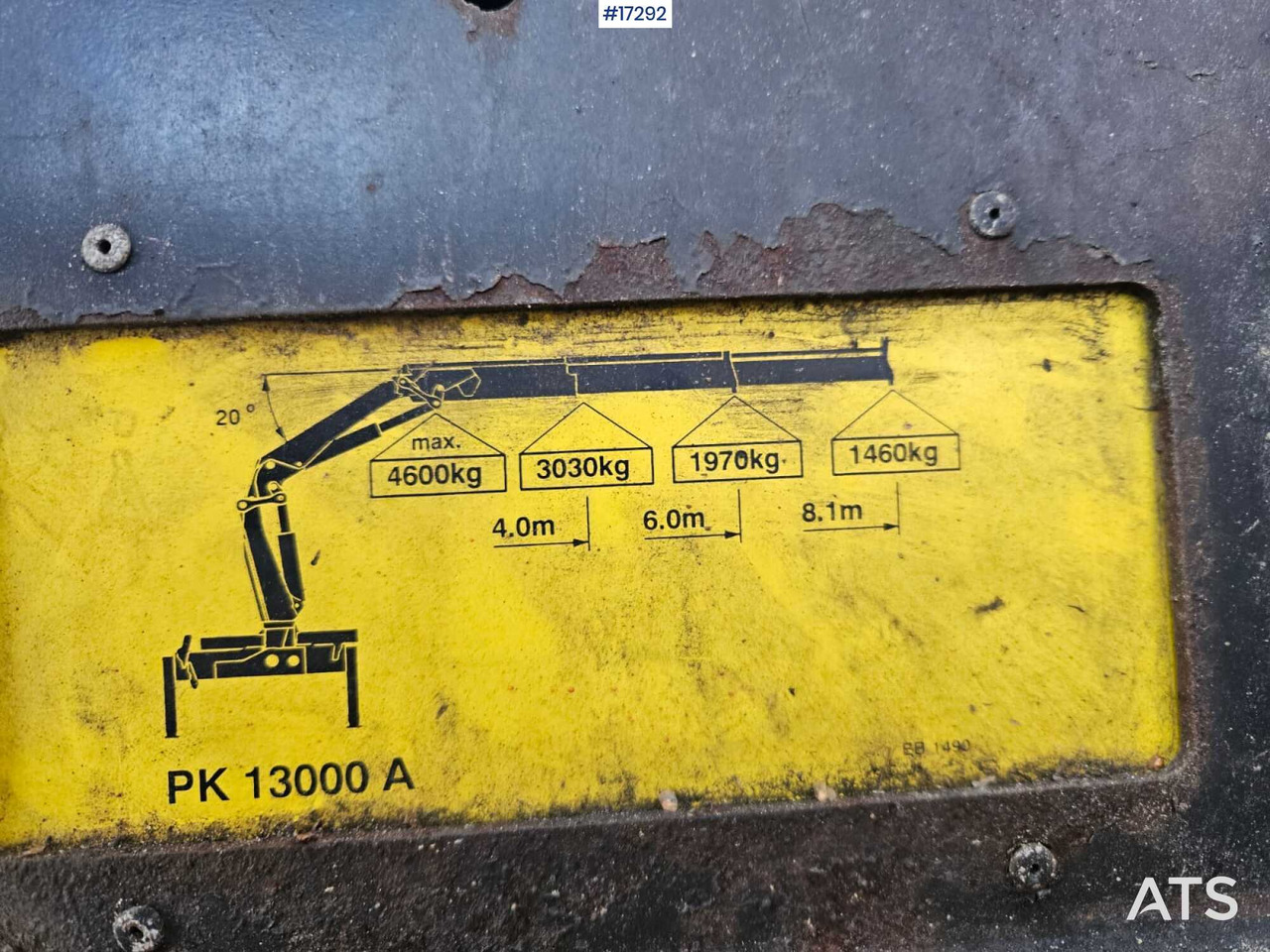 PALFINGER PK 13000 hydraulic crane (1997) - Grue auxiliaire: photos 5 PALFINGER PK 13000 hydraulic crane (1997) - Grue auxiliaire: photos 5