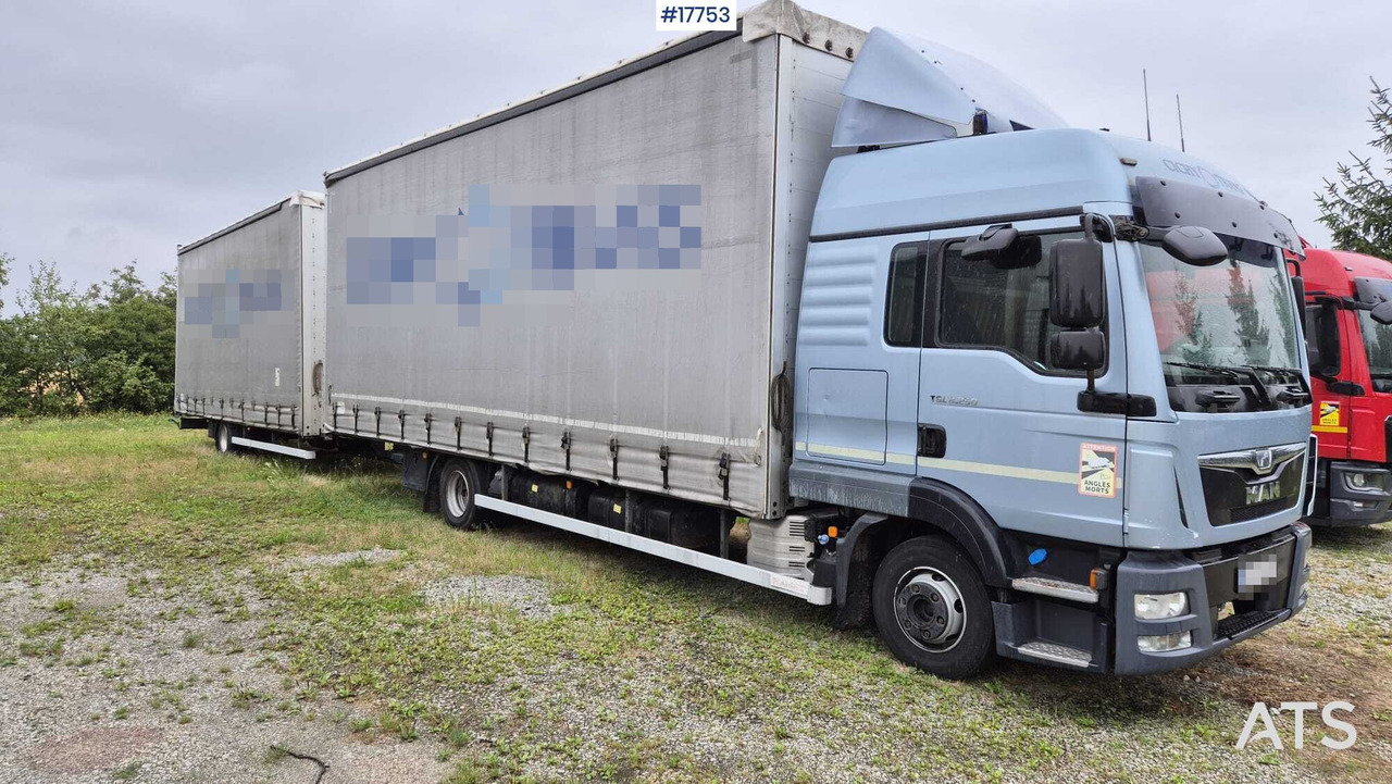 Tandem MAN TGL 8.250 (2014) - Camion à rideaux coulissants: photos 4 Tandem MAN TGL 8.250 (2014) - Camion à rideaux coulissants: photos 4