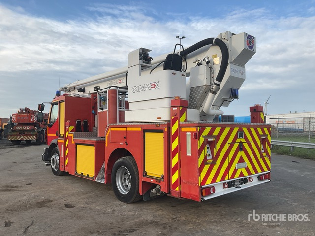2009 Renault Midlum 280 4x2 C/W 2009 Gimaex 280 Boom Lift Fire Truck - Camion de pompier: photos 4 2009 Renault Midlum 280 4x2 C/W 2009 Gimaex 280 Boom Lift Fire Truck - Camion de pompier: photos 4