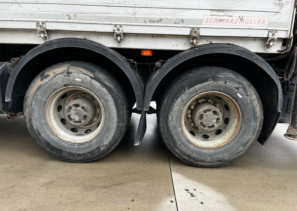 Camion plateau, Camion grue Renault Kerax 380 EEV // Skrzynia Burtowa // HIAB XS166 Hipro + Radio // Zwolnice //  //: photos 8