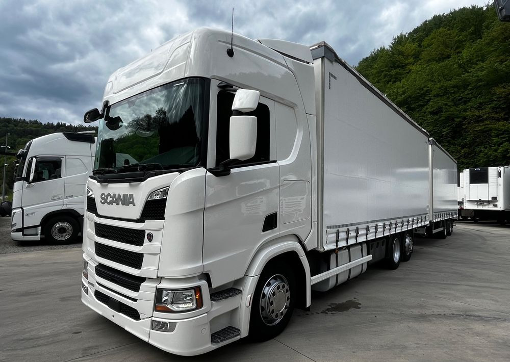 Scania R410 // 2018 // Retarder // Tandem 7.7+7.7 // Przyczepa Krone // Oś podnosozna // - Camion à rideaux coulissants: photos 2 Scania R410 // 2018 // Retarder // Tandem 7.7+7.7 // Przyczepa Krone // Oś podnosozna // - Camion à rideaux coulissants: photos 2