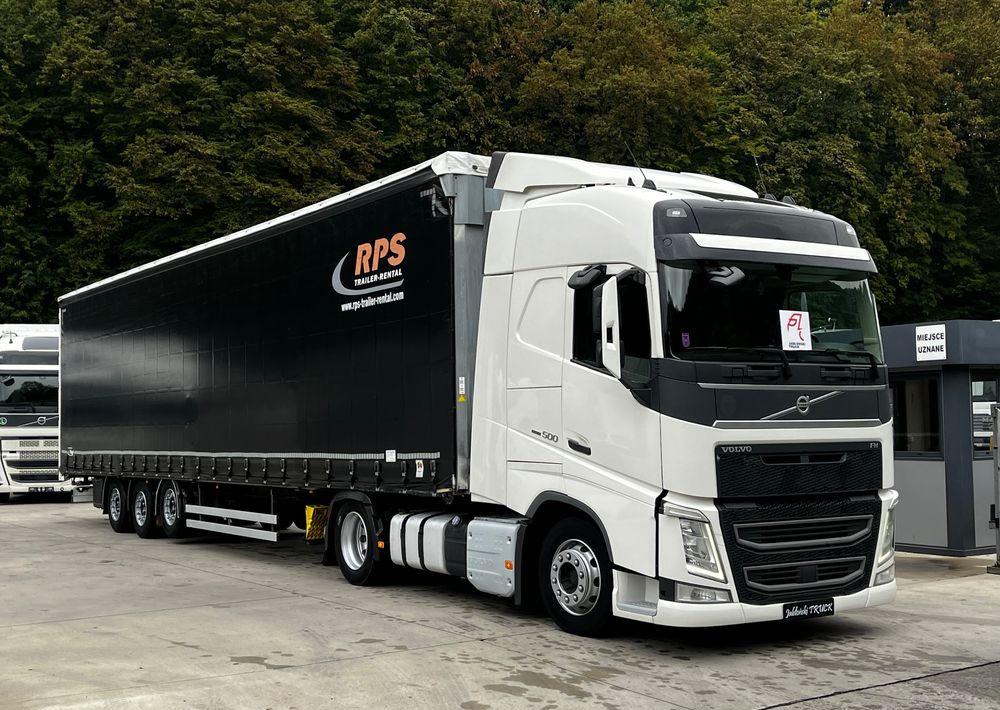 Volvo FH 500 Mega 2016 Rok + Fliegl 2017 // Oś podnoszona // Zestaw ! - Tracteur routier, Semi-remorque rideaux coulissants: photos 1 Volvo FH 500 Mega 2016 Rok + Fliegl 2017 // Oś podnoszona // Zestaw ! - Tracteur routier, Semi-remorque rideaux coulissants: photos 1
